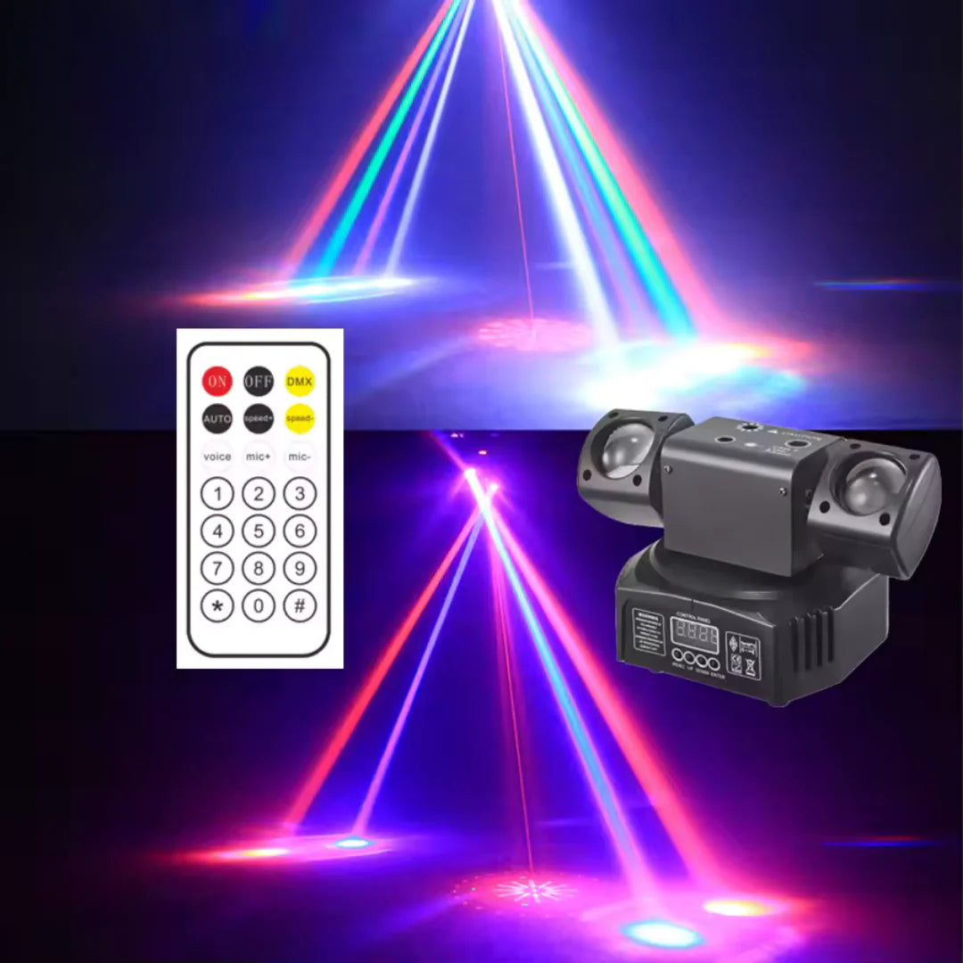 Brillo™ Efectos láser, estroboscópico y giratorio 3 en 1