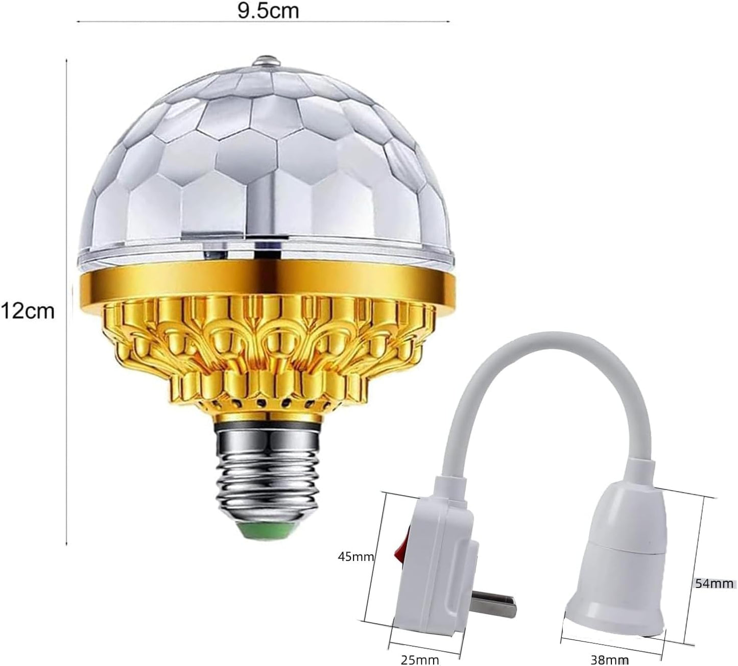 Luz Arcoíris Giratoria – LuzFiesta Mágica™
