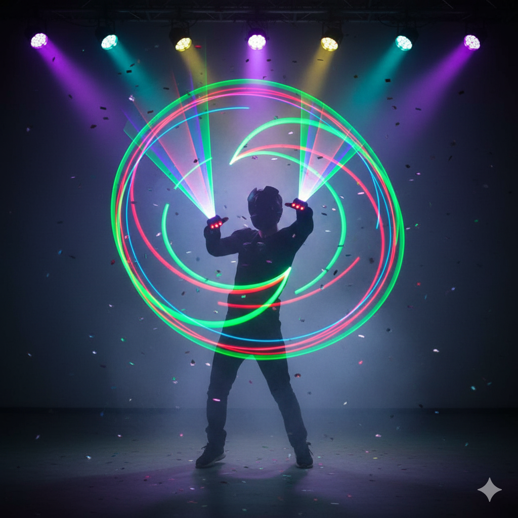 Guantes Láser Spin Party